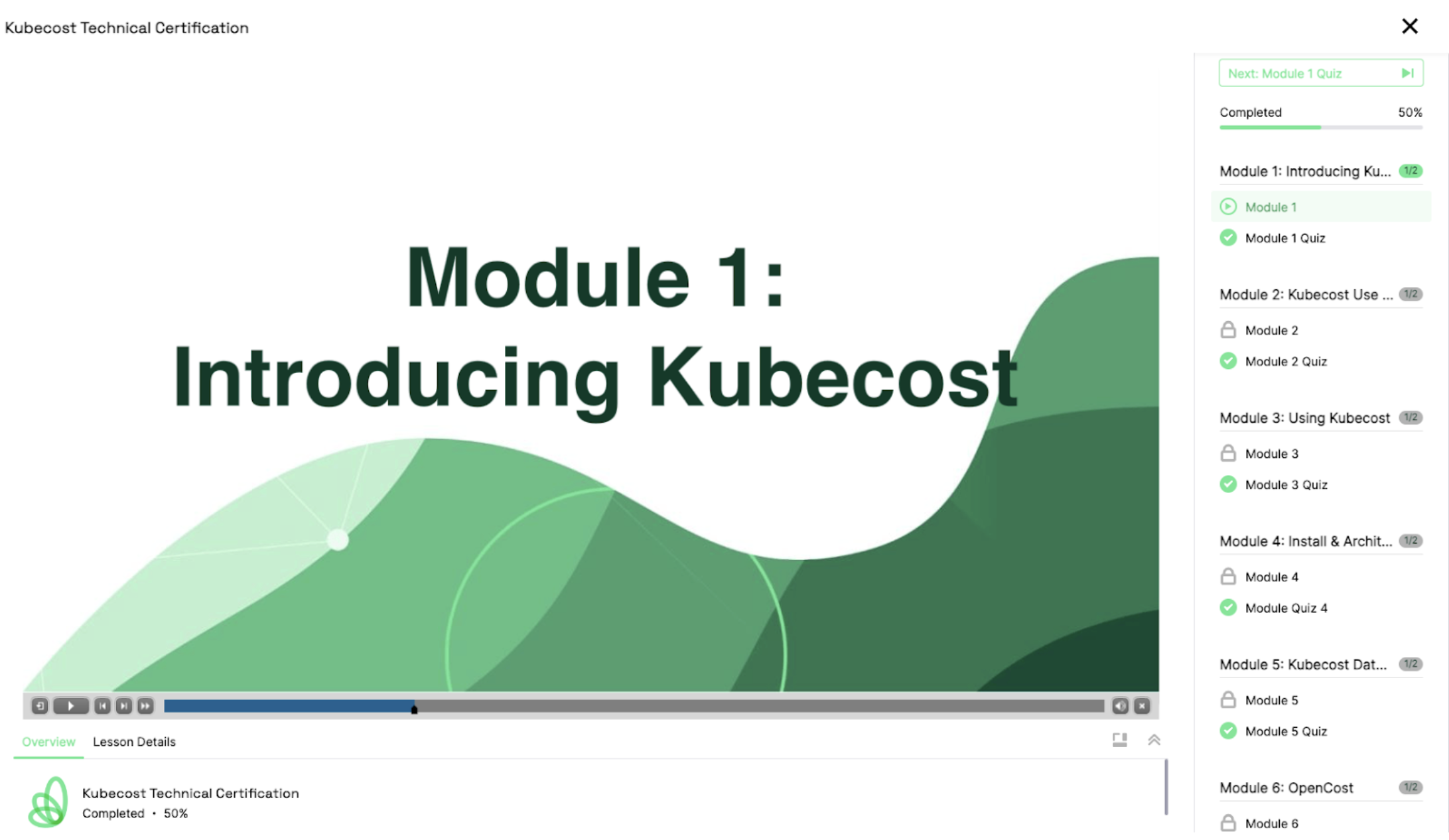 Example Module 1 - Introducing Kubecost