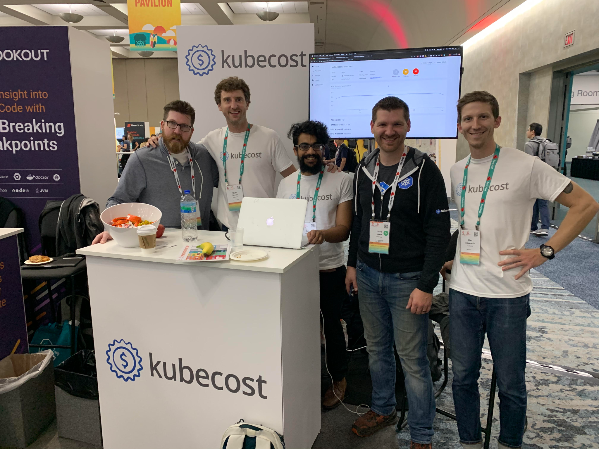 Team photo from KubeCon + CloudNativeCon 2019